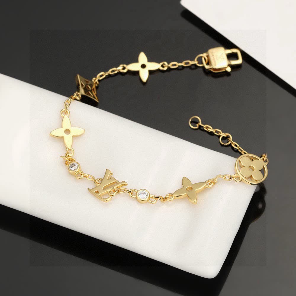 Louis Vuitton Gold Monogram Bracelet